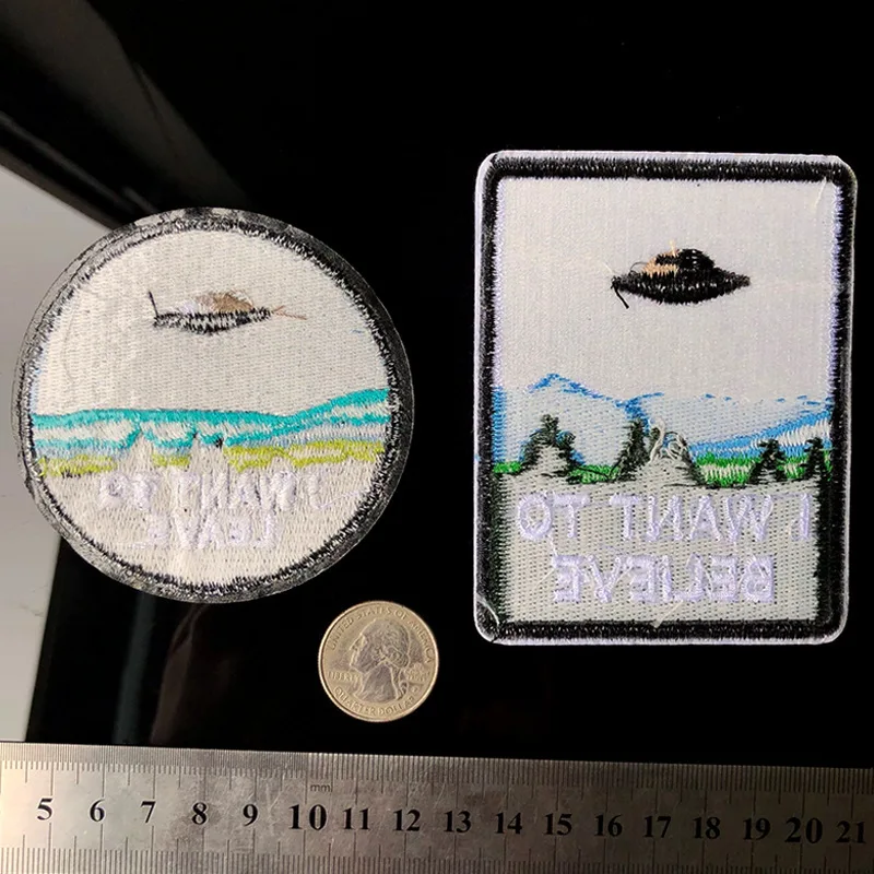 1 шт UFO Planet Parches патчи для Глажка одежды на джинсах полосы наклейки вышитые значки