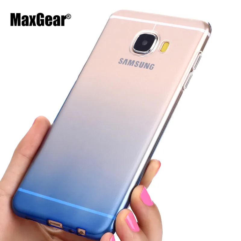 

Rainbow Gradient Color Soft TPU Silicone Cases For Samsung Galaxy C7 Soft Case For Samsung Galaxy transparent Case
