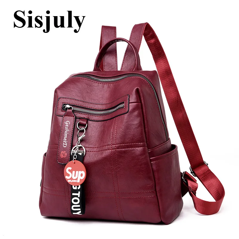 

Vfemage 2018 Backpack Women Designer high quality Cow Leather Women Bag Casual School Bags Large Capacity Backpacks Travel Bags