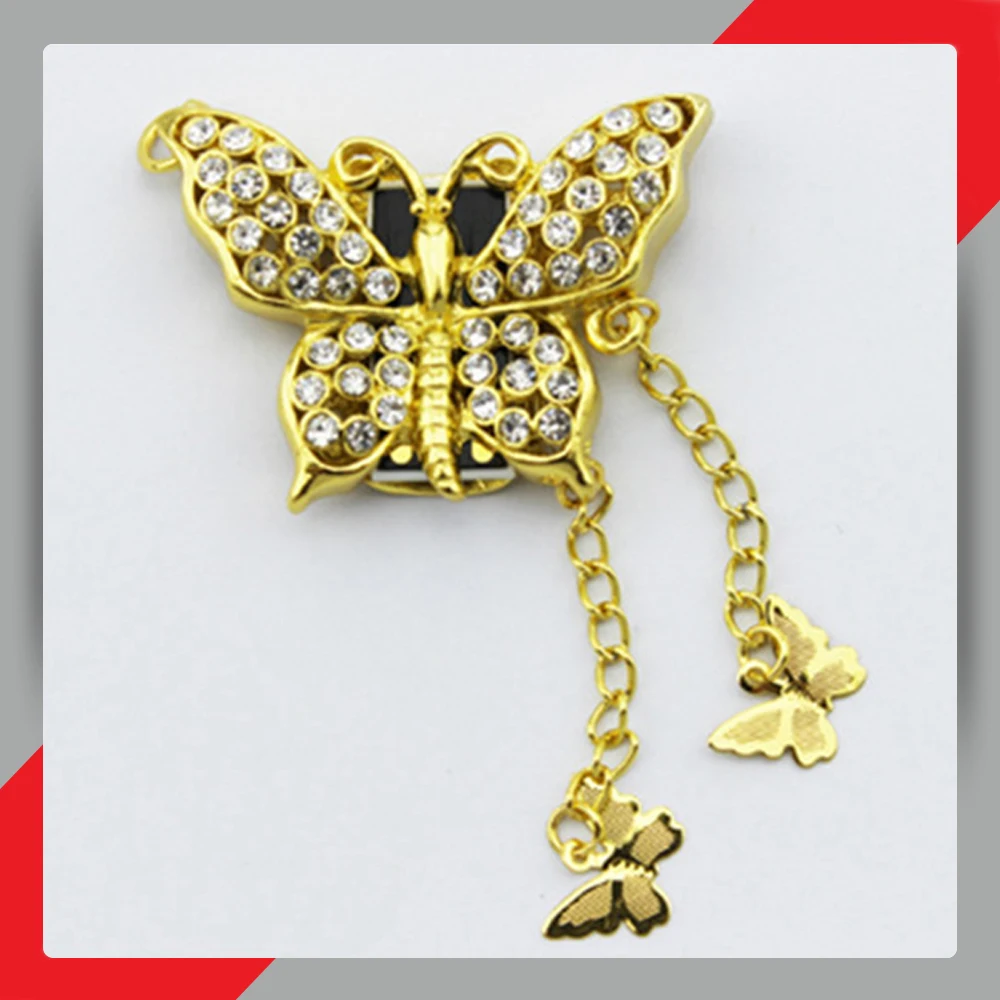 Real Capacity Pendrive Jewelry Butterfly Pattern 32GB 64GB USB Flash Drive Disk Hot Sale |
