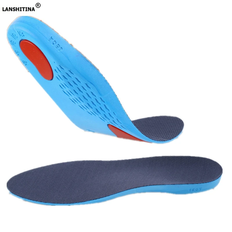 

Pu Sports Insoles Flat Foot Arch Support Deodorization Breathable Damping Insole No Slip Shoe Pad Accessoires Gel Cushion