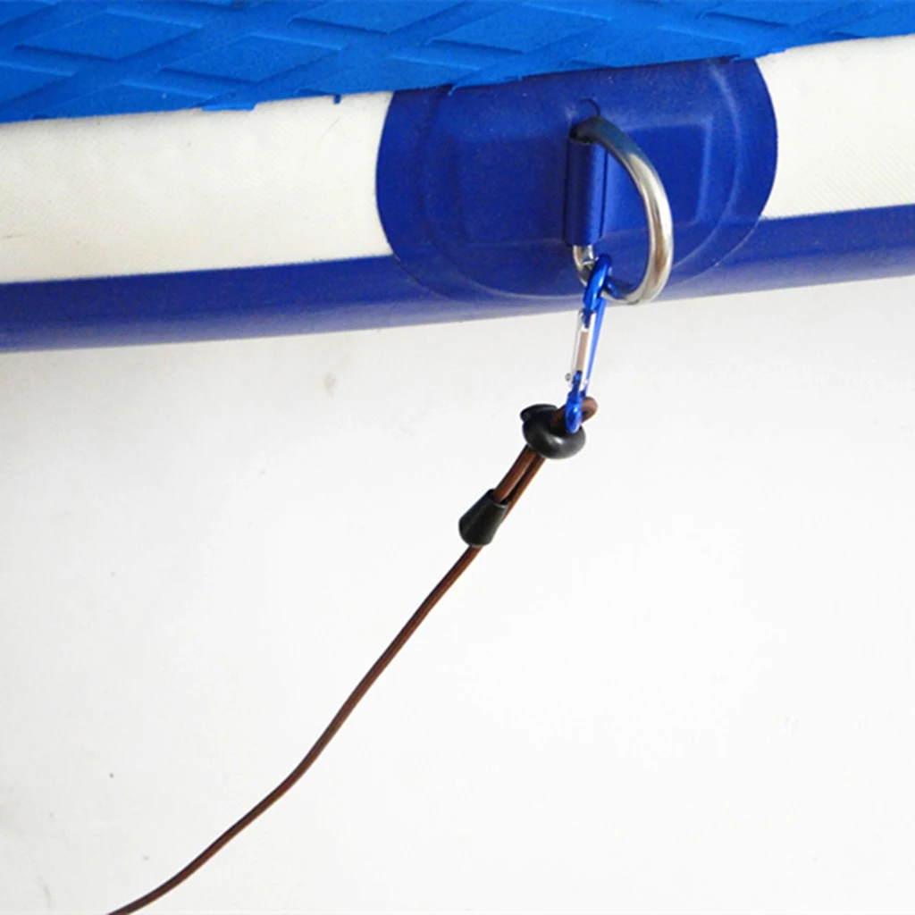 4mm 12' Kayak Canoe Tow Line Leash Lanyard with 2 Carabiner Clips for Camping Climbing Hiking Raftin Boating Surfing Accessory