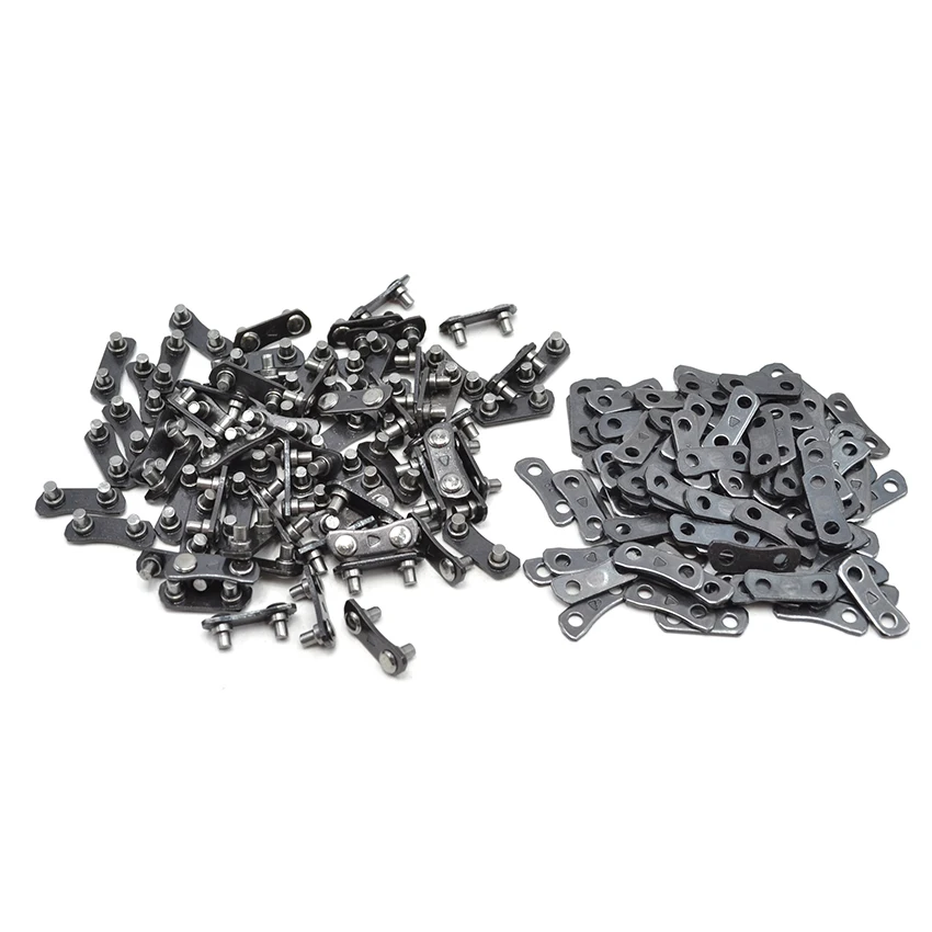 

100Set 3/8" LP .050 Stainless Steel Chainsaw Saw Chain Link Chain Joint For Chainsaw Spare Parts