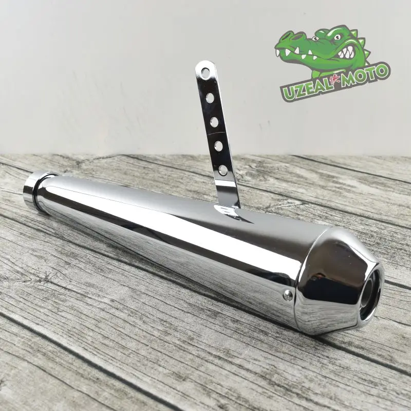 

Vintage retro Motorcycle custom Exhaust Pipe trcaker Cafe Racer silencer funnel tail universa 37-45mm exhaust tail section