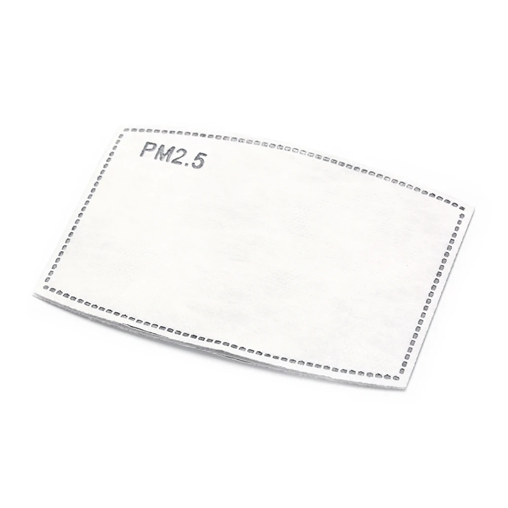 10 шт./лот, 5 слоев, PM2.5, фильтр с активированным углем, вставка, защитный фильтр, вставка для рта, маска против пыли