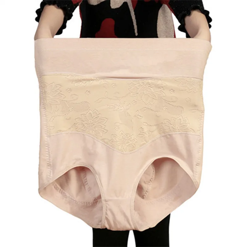 

5XL Plus Size Ladies Underwear Woman Panties Underwear Womens High Waist Tummy Control Body Shaper Briefs Slimming Pants AD378