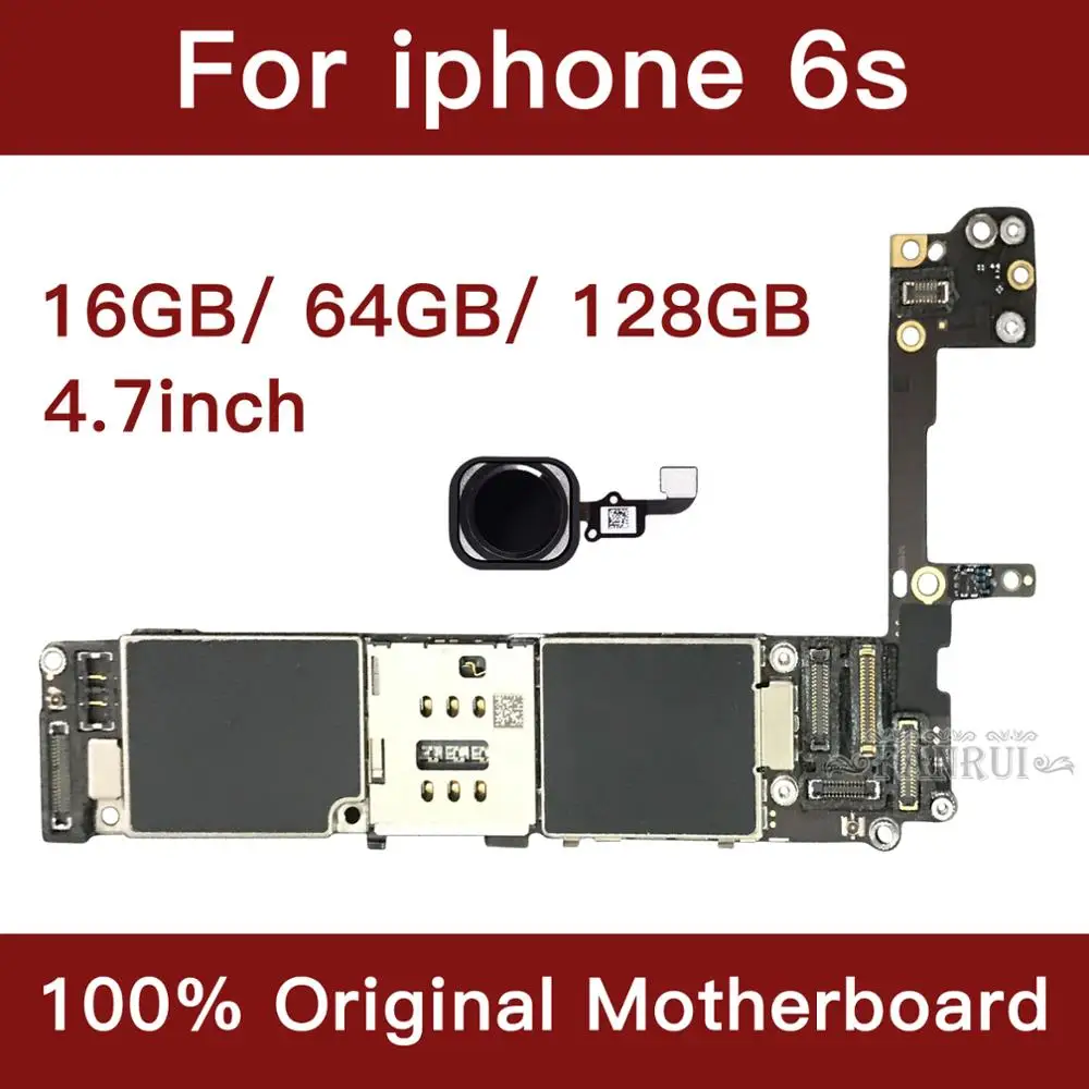 Для iPhone 6s 4 7 дюймов материнская плата разблокированная с Touch ID