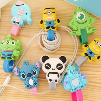 

100PCS Cute Animals Earphone Heaphone Winder Cable Cord Organizer Holder For Iphone Ipad Mp5 Multi-styles