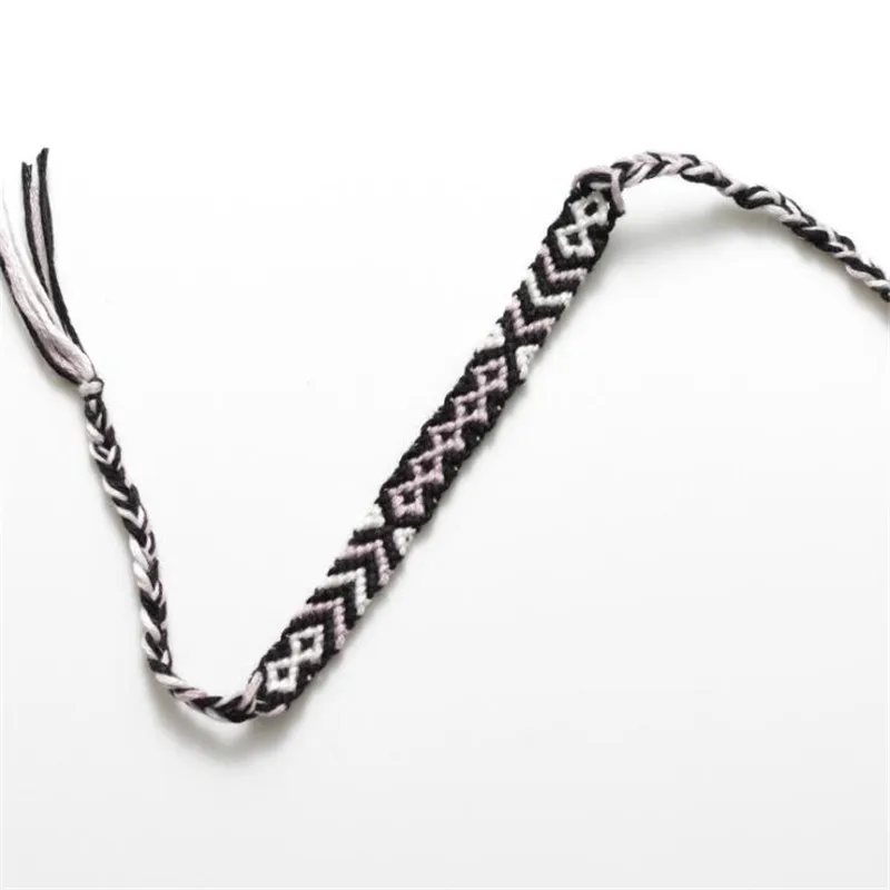 ABL015(30), 1 см богемский хлопковый браслет для девочек бразильские плетеные веревки, браслеты ручной работы для женщин, Прямая