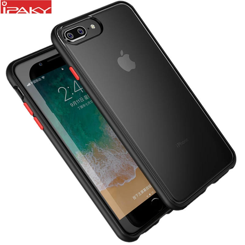

for iPhone 8 7 Case Magic Shadow IPAKY 6 6s Plus Case Colored Buttons Soft Bumper PC Hybrid Shockproof for iPhone 8 7 Plus Case