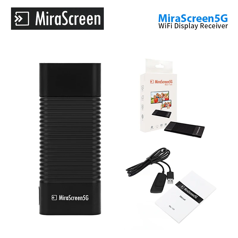 Новейший MiraScreen 5G беспроводной дисплей ТВ ключ Miracast Airplay DLNA HDMI ресивер воздушное