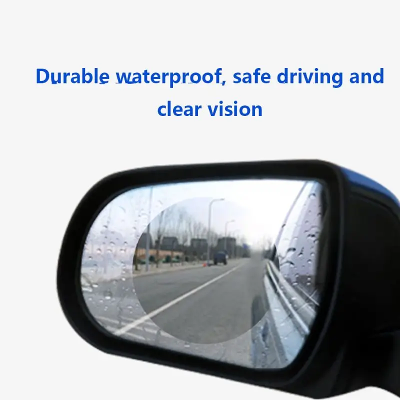 2PCS Car Rearview Mirror Protective Film Anti Fog Window Clear Rainproof Rear View Mirror Protective Soft Film Side Window Film