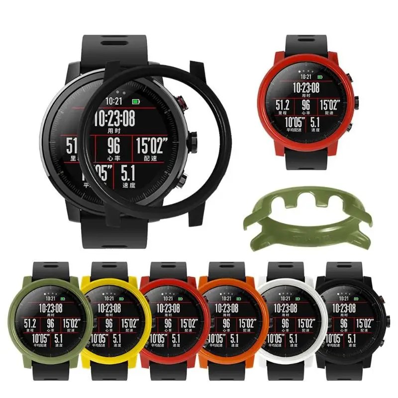 

ALLOYSEED Slim PC Case Cover Protective Shell Frame For Huami/Amazfit /Stratos 2 2S Tratos Smart Watch Anti-scratch Protector