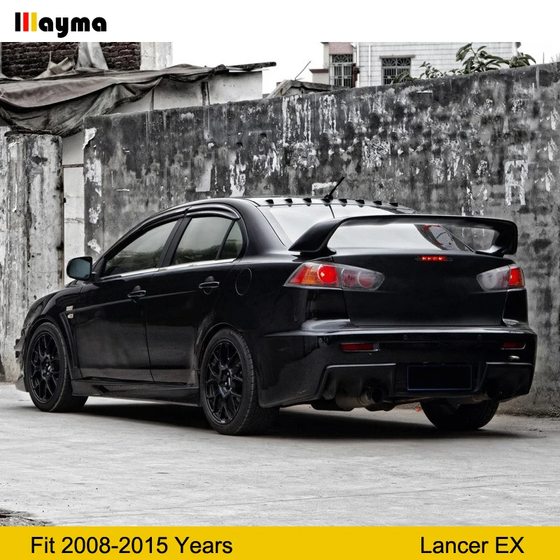 Спойлер для крыши в стиле акулы Mitsubishi Lancer EX спойлер заднего крыла багажника 2008 2015