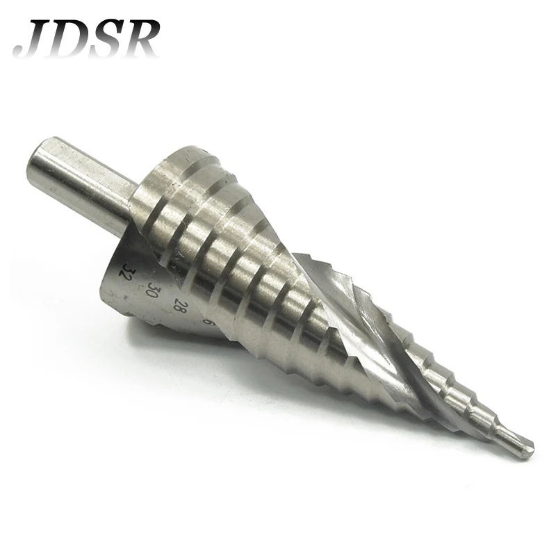 

JDSR HSS Spiral Center Step Drill Bit Titanium Spiral Groove Stepped Drill 4-32 Solid Carbide Mini Drill Titanium Step Drill Bit