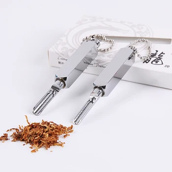 

2019 Mini Metal Spoon Keychain Tobacco Micro-tuning Shovel Medicine Bottle Use Sniffer Snorter Snuff Powder Smoking Accessories