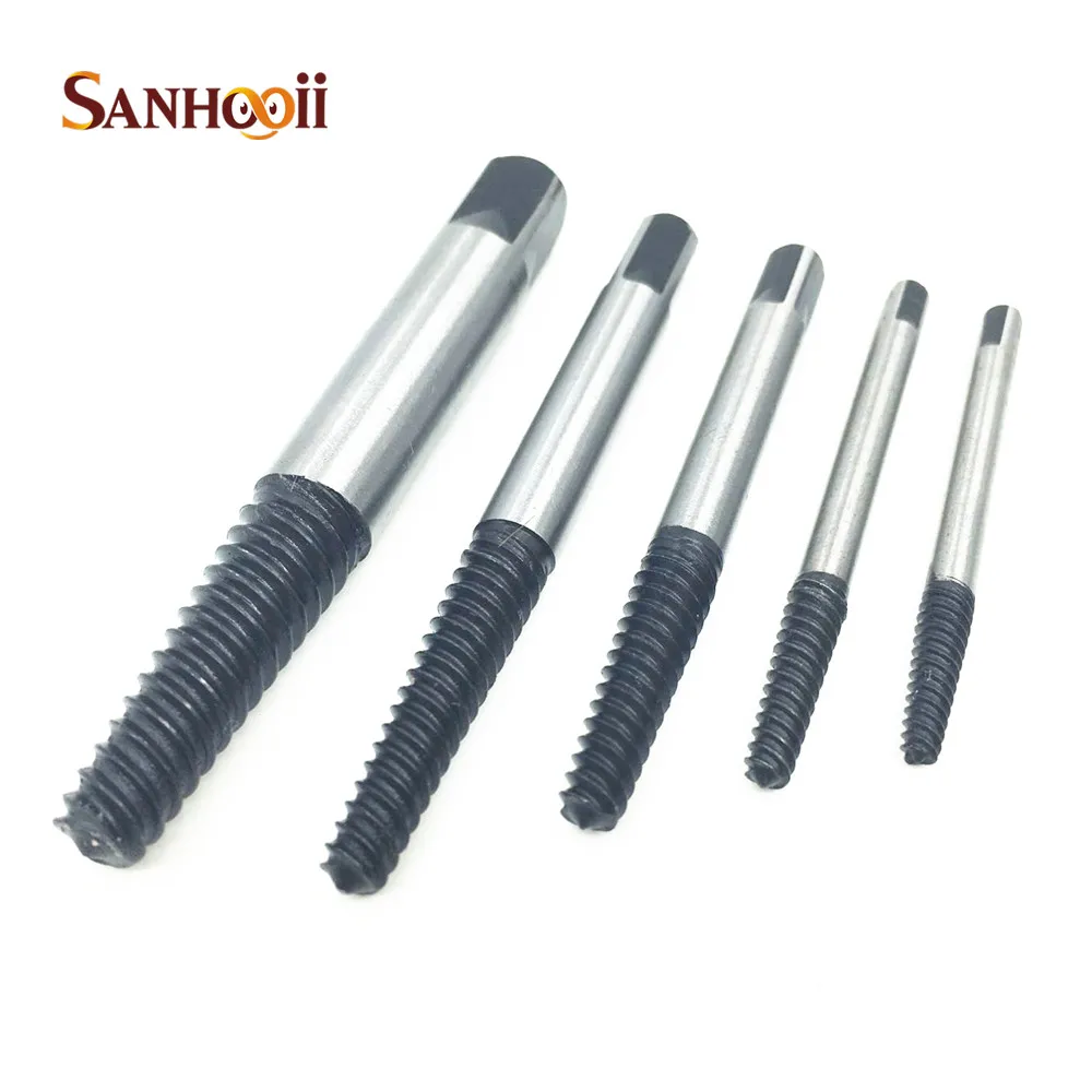sanhooii 5in1 sale 1 8 3 4 3 18mm extractor drill bits set broken tap easy remove sanhooii 5in1 sale 1 8 3 4 3 18mm extractor drill bits set broken tap easy remove