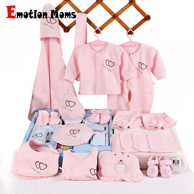 Émotion mamans 22 pièces nouveau-né bébé filles vêtements 0-6 mois nourrissons bébé vêtements fille garçons vêtements bébé coffret cadeau sans boîte