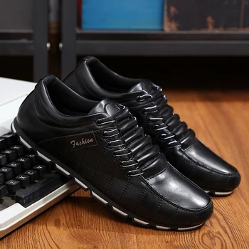 

Autumn New Men Casual Shoes Black White Men Shoes Youth Trend Doug Son Han Edition Shoes Men Shoes