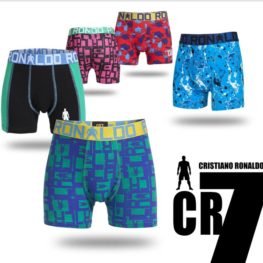 New wholesale 6pcs/lots menina leica CR7 boys panties fashion prints 3 15Y children's underwear