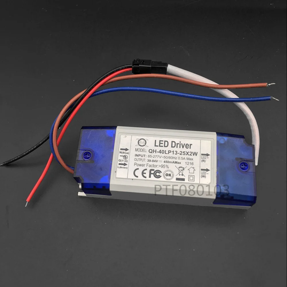 2 шт. 13 25x2W DC39 84V 430mA 450mA 30 Вт 40 Светодиодный драйвер высокой мощности источник
