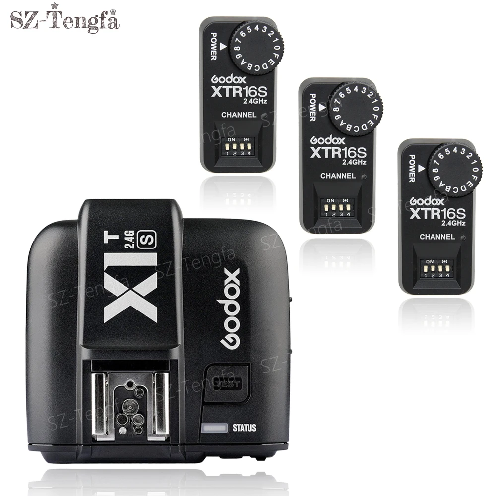 Godox x1t-s TTL 1/8000 s 2.4 г триггера + 3x xtr-16s ресиверы Набор для Sony камеры GODOX flash V860 V850 |