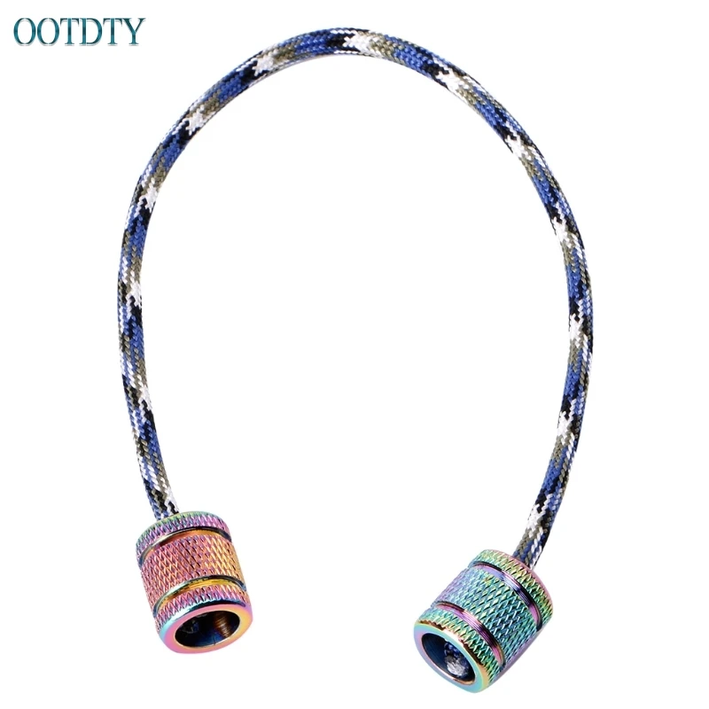 buy  Aluminum Alloy Begleri Fidget Toy Worry Beads Finger Skill Paracord Stress Toys #330