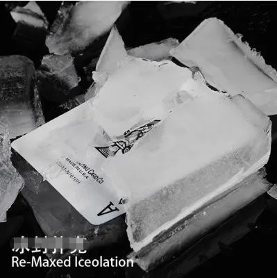 Re-maxed Iceolation(Dvd+ трюк)-волшебный трюк, карточная магия, реквизит, иллюзия, крупным планом, комедия, подписанная карточка в лед, ментализм