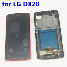 New Original for LG Google Nexus 5 D820 D821 Red Lcd Display Screen +Frame +Touch Digitizer Glass Assembly Replacement
