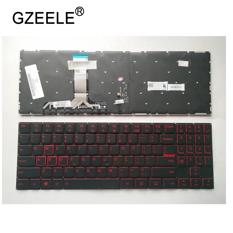 GZEELE Для lenovo Legion Y520 Y520-15IKB Y720 Y720-15IKB R720 R720-15IKB ноутбук английская Клавиатура США с подсветкой