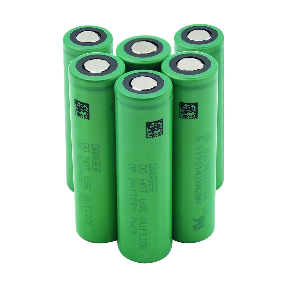 

1/2/4/6/8/10x Green US18650VTC6 3000mAh VTC6 18650 Lithium Li-ion Battery 3.7V Power Bank Headlamp RC Toy Bateria Replacement