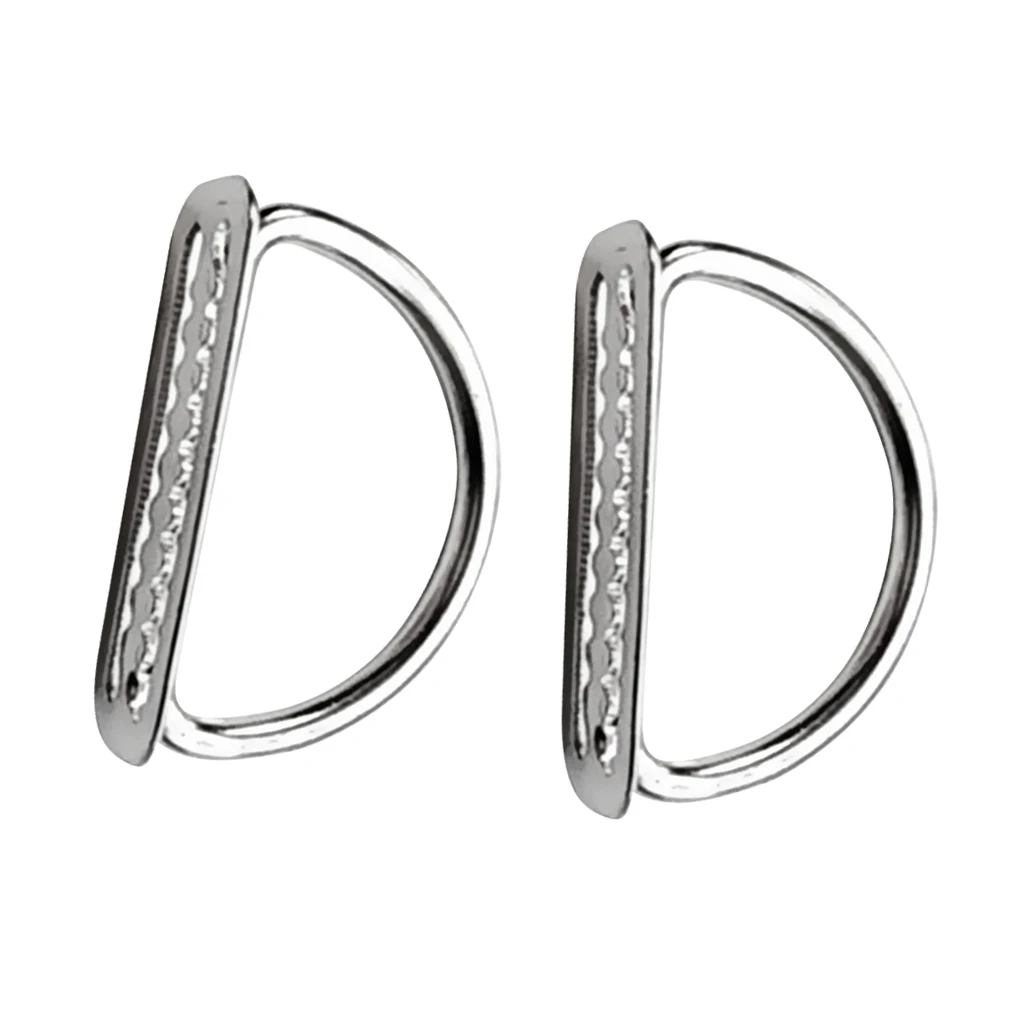 2 Pack Scuba Diving 316 Stainless Steel Weight Belt Keeper with D Ring For 2' Webbing Accessories for Outdoor Activities