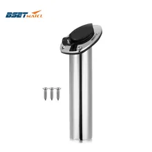 Лучший металлический заподлицо 30 градусов нержавеющая сталь 316L овальной формы фланец удочки держатели для лодки и яхты Рыбалка