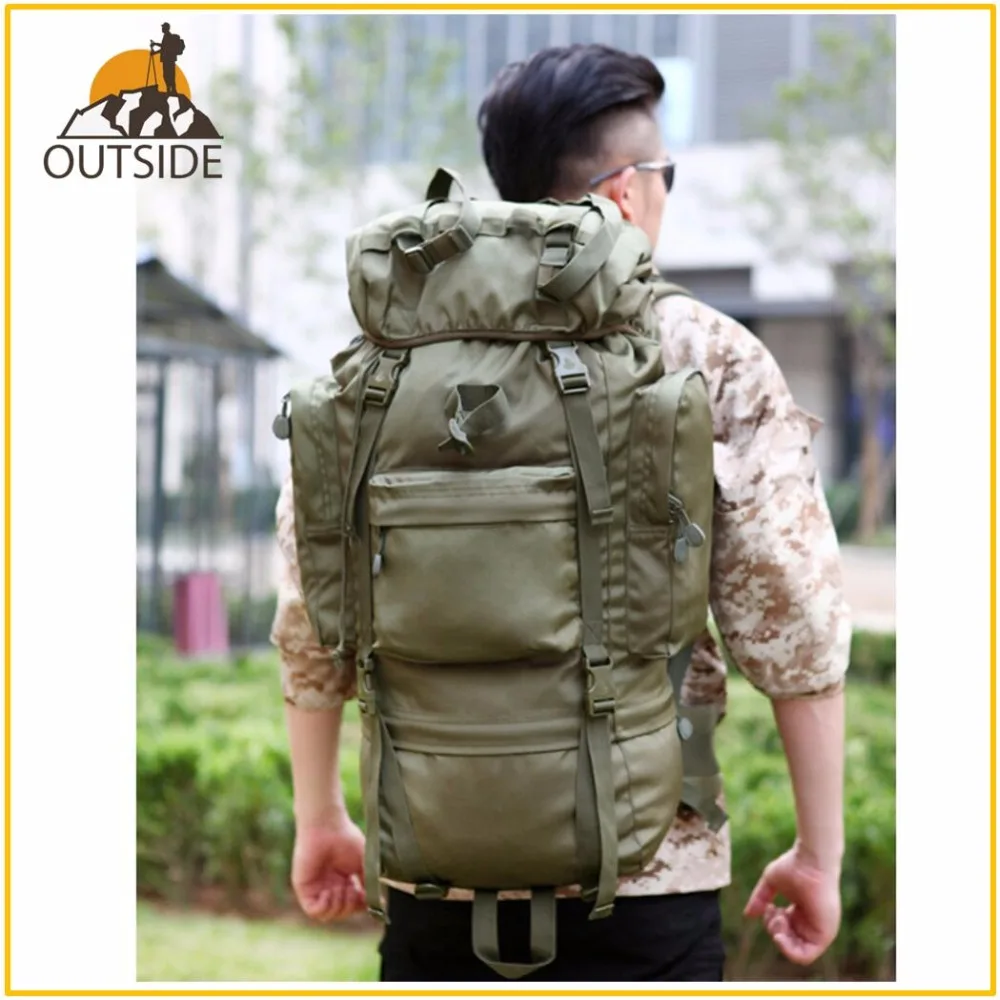 

Large 70L Outdoor Backpack Molle Military Tactical Backpack Rucksack Sports Bag Waterproof Camping Hiking Backpack For Travel