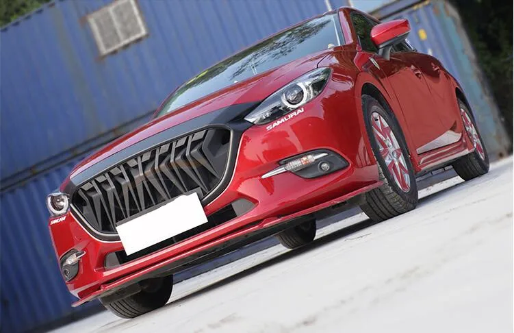 Автомобильный передний бампер ABS PAINT решетка радиатора для гонок обшивка Mazda 3 Axela