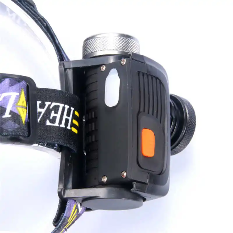 Sky Wolf Eye powerful led flashlight headlamps Rechargable lanterna led t6 Torch Bright For 18650 led flashlight head #4S10 (6)