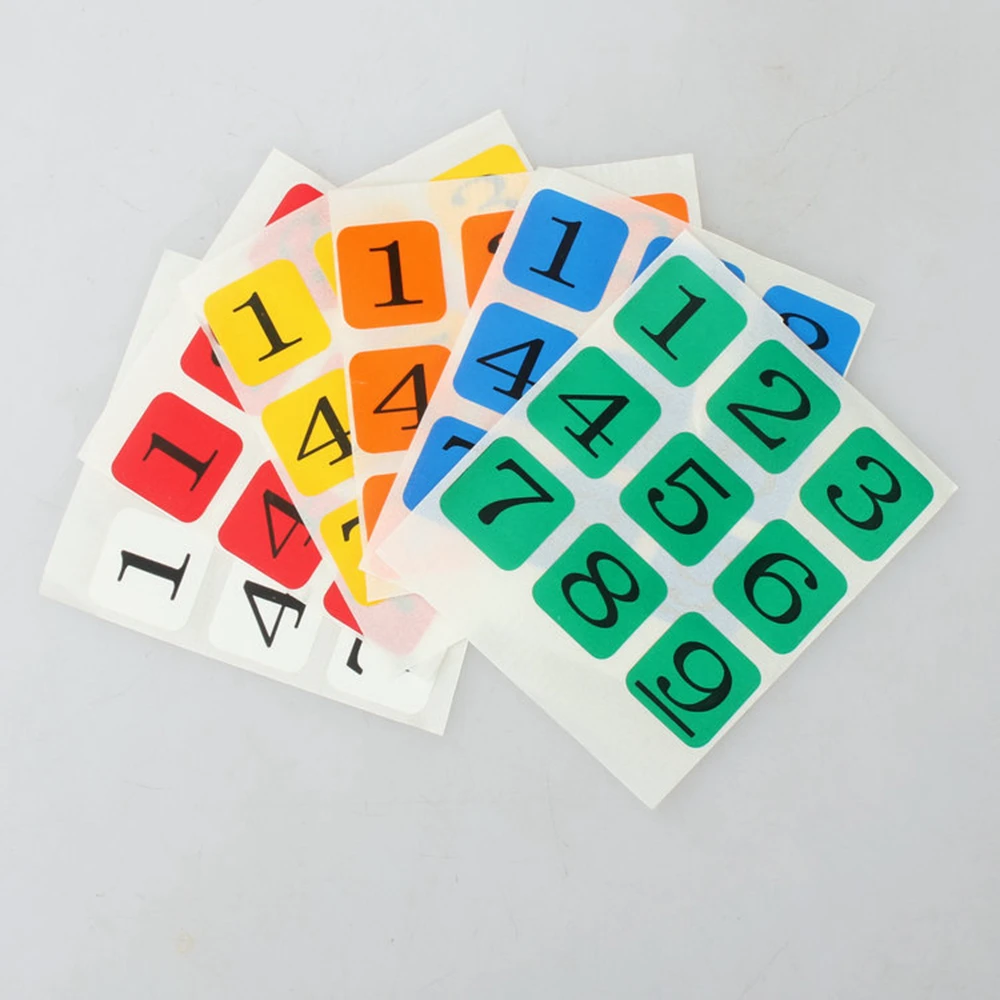 

Cubetwist ABS DIY Number Cube Sticker for 57mm 3x3x3 Speed Magic Cube Puzzle Cubes