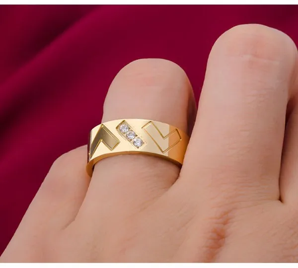 Мужское кольцо из нержавеющей стали Bague обручальное для влюбленных модель JH1512 |