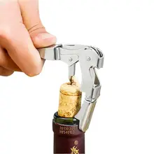 New Stainless Steel Corkscrew Double Hinged Waiters Wine Bottle Opener Lever Tool Wine Bottle Opener New Stainless Steel Corkscrew Double Hinged Waiters Wine Bottle Opener Lever Tool Wine Bottle Opener