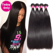 TODAY ONLY 1 3 4 Bundles Peruvian Straight Hair Bundles Unprocessed Virgin Human Hair Bundles Peruvian