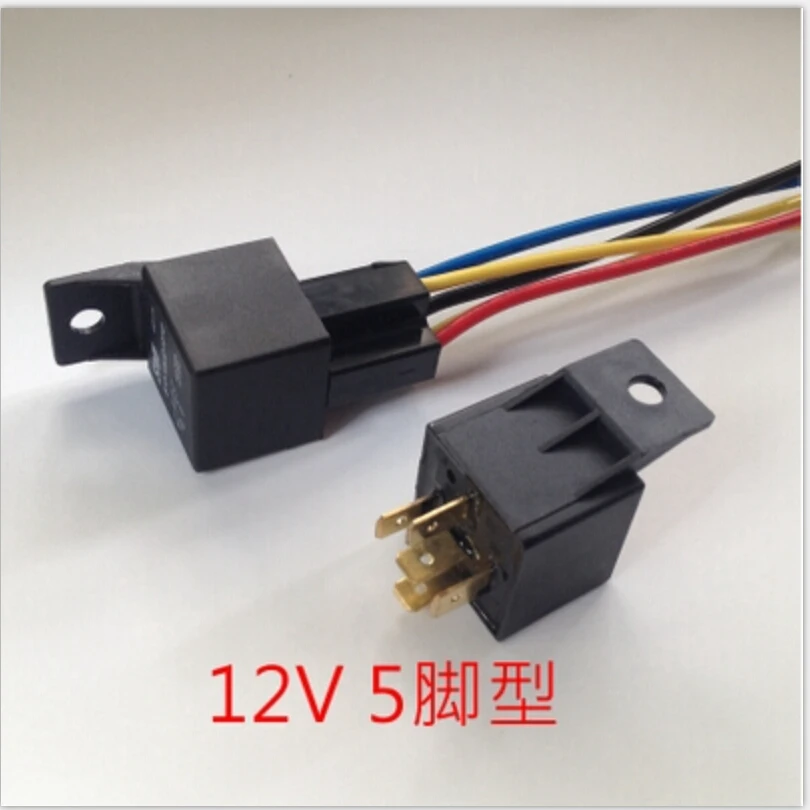 

5pcs waterproof Automobile Relay & Socket JD1914 With plastic chair DC 12V 40A 5 pin GPS navigation special relay