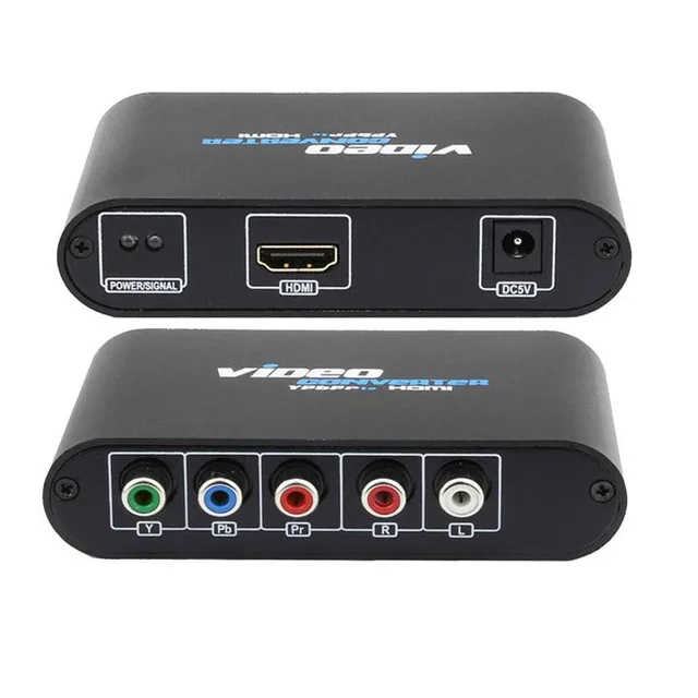 5 RCA Ypbpr To HDMI Converter PS2 XBOX WII To HDMI HDTV Video Audio