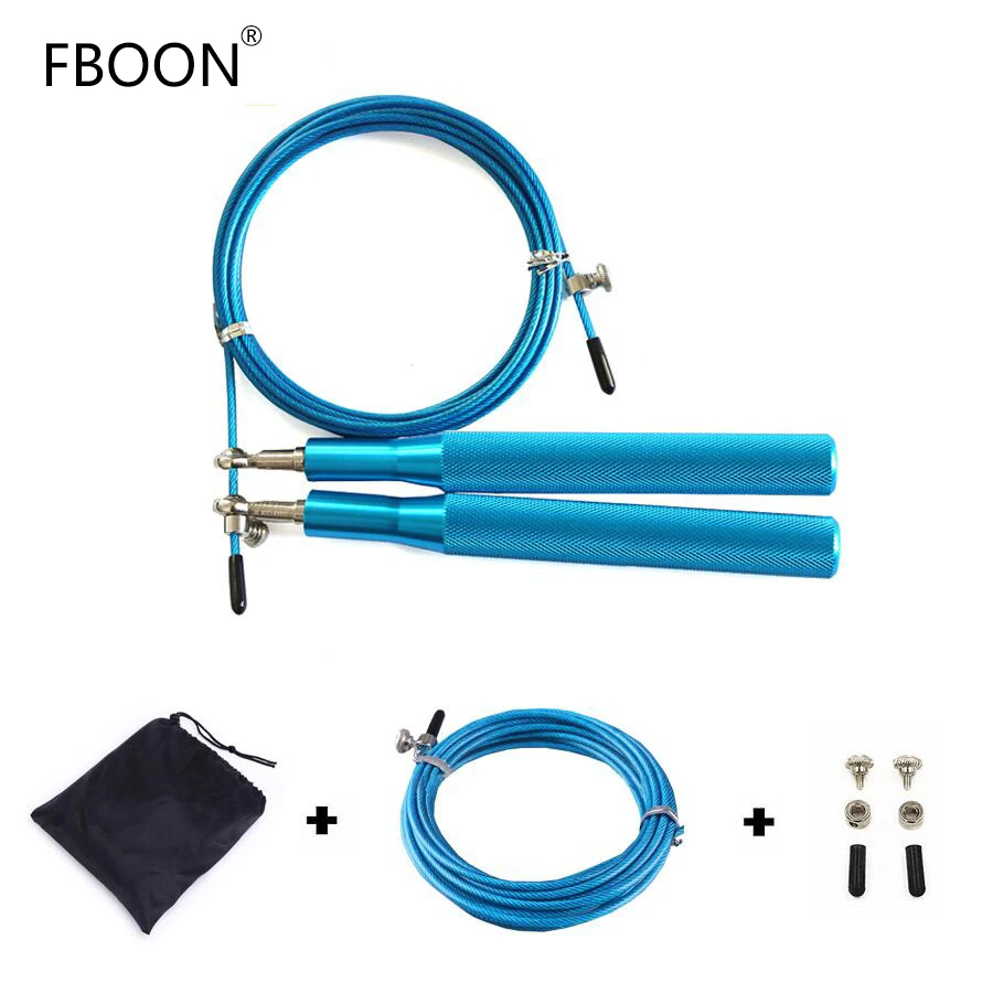 FBOON Metal Women Speed Rope Bearing Jumping Rope For Boxing Home Gym