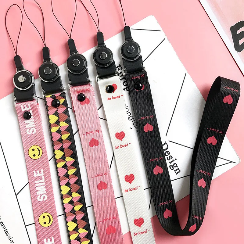 

Letter Lanyard Hanging Neck Diy Phone Shell Cartoon Music Character Bear Pattern Woven Wristband Bracelet