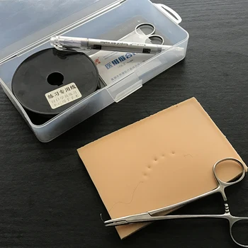 

silicone skin model suture thread embedding surgical practice module educational training model