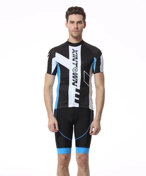 

Mens Cycling Short Sleeve Jersey Bib Sets Bike Wear Men's Summer Breathable Bicycle Clothes Sportswear Quick Dry