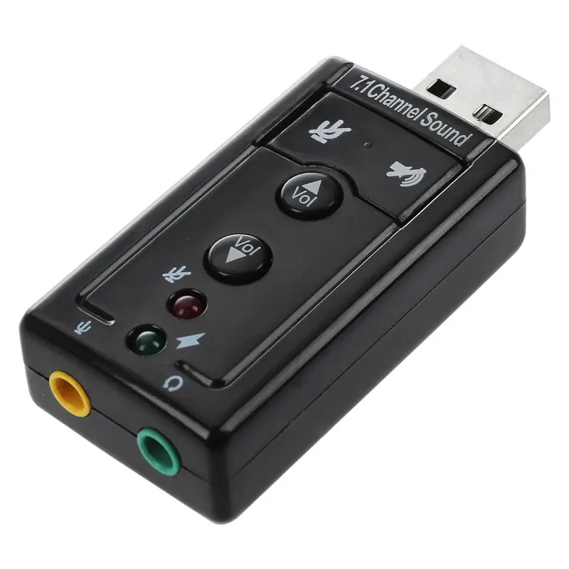 7 1 каналов USB внешняя звуковая карта аудио адаптер|USB флэш-накопители| |