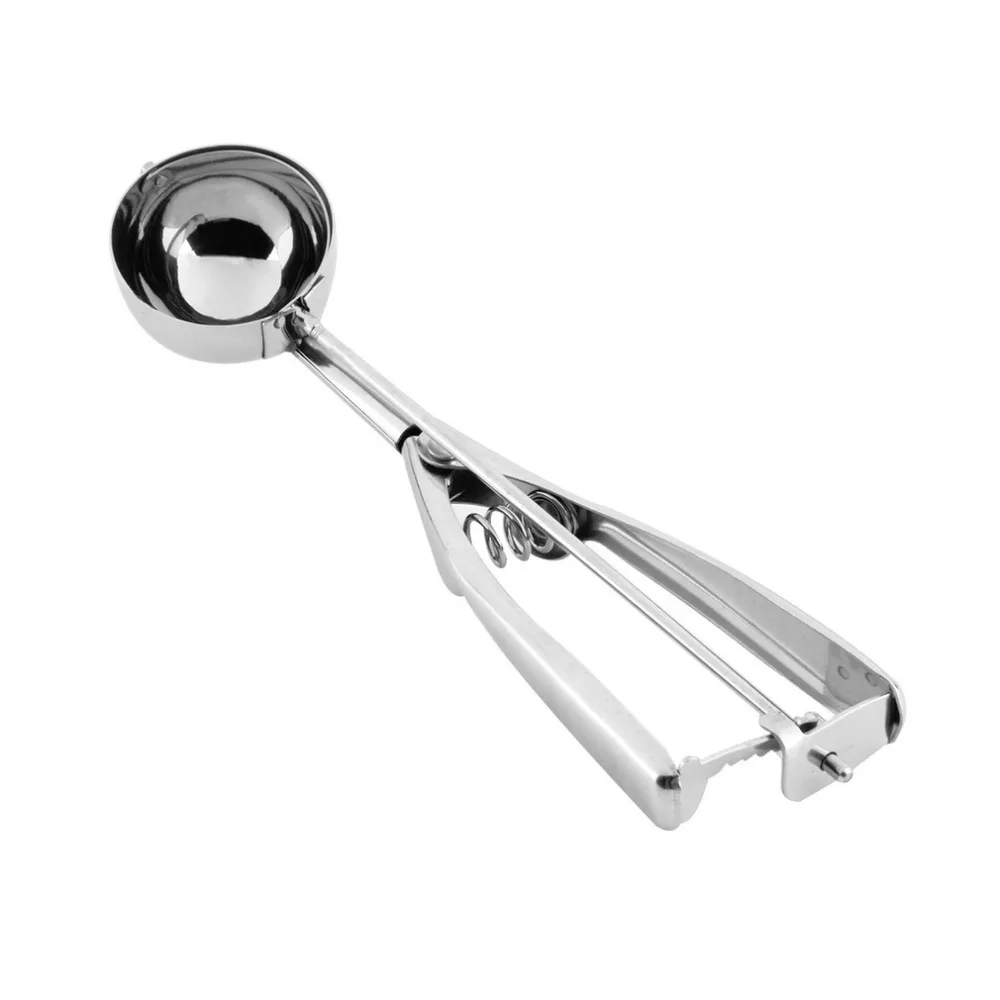 4CM Stainless Steel Ice Cream Scoop Spoon Cookies Dough Disher Mash