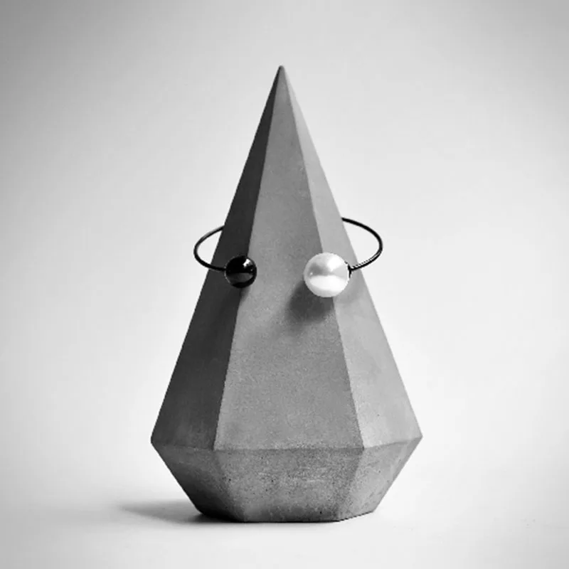 concrete cone ring silicone molds Nordic original jewelry ornaments