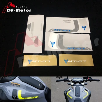 

Fit for YAMAHA MT 07 MT07 Decals Reflective Stickers Rim Stripes MT-07 High Quality Motorcycle Racing Sticker DIY Blue Gray